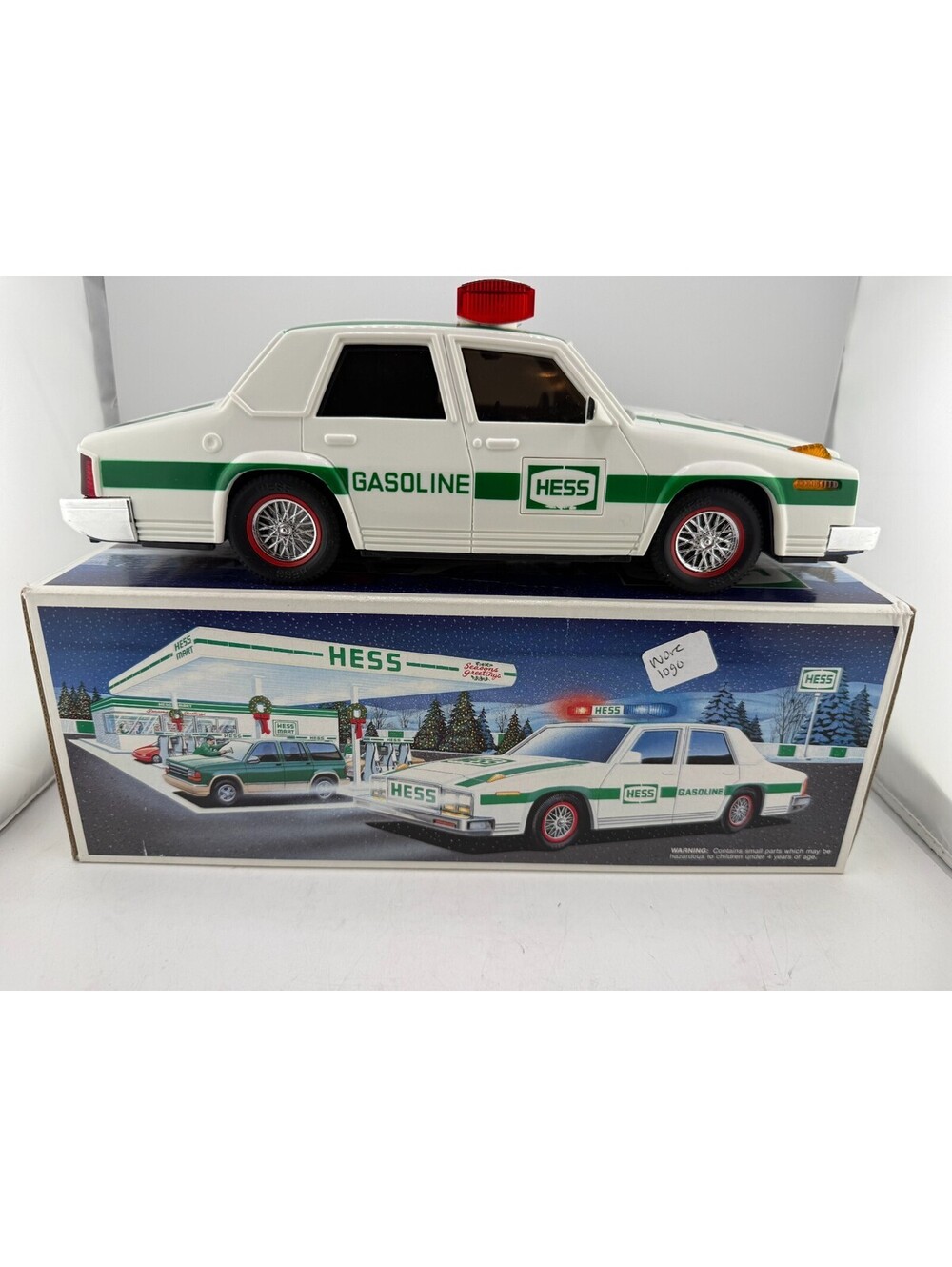 1993 Hess Patrol Car Vintage Toy with Box - FOR PARTS / NOT WORKING
